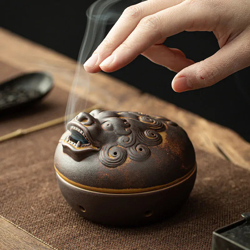 Ceramic Coil Incense Burner